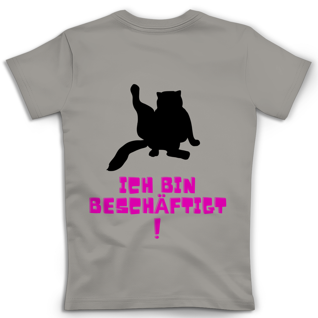 Damen Premium Bio V-Neck T-Shirt Bin beschäftigt