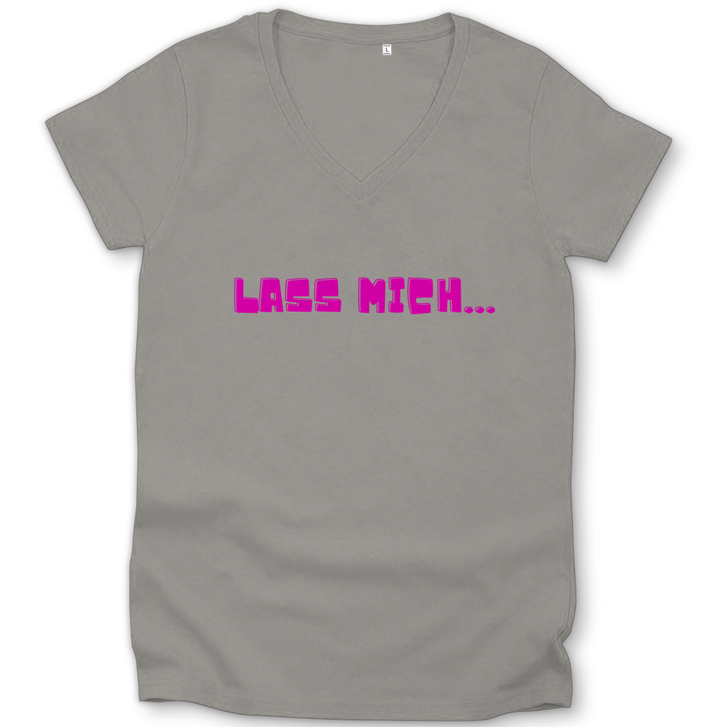 Damen Premium Bio V-Neck T-Shirt Bin beschäftigt