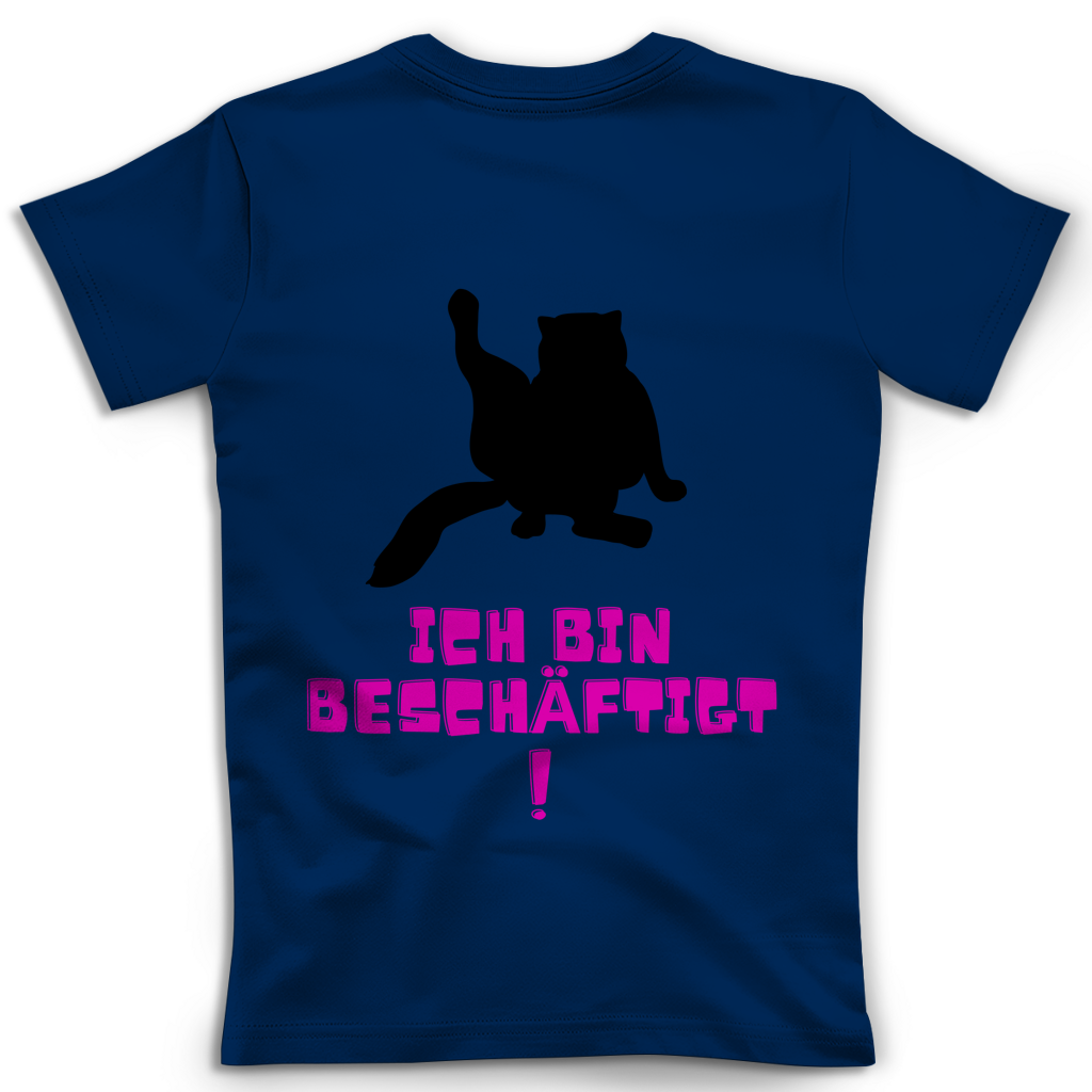 Damen Premium Bio V-Neck T-Shirt Bin beschäftigt