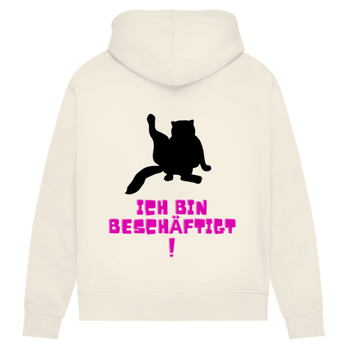 Damen Premium Bio Hoodie Bin beschäftigt