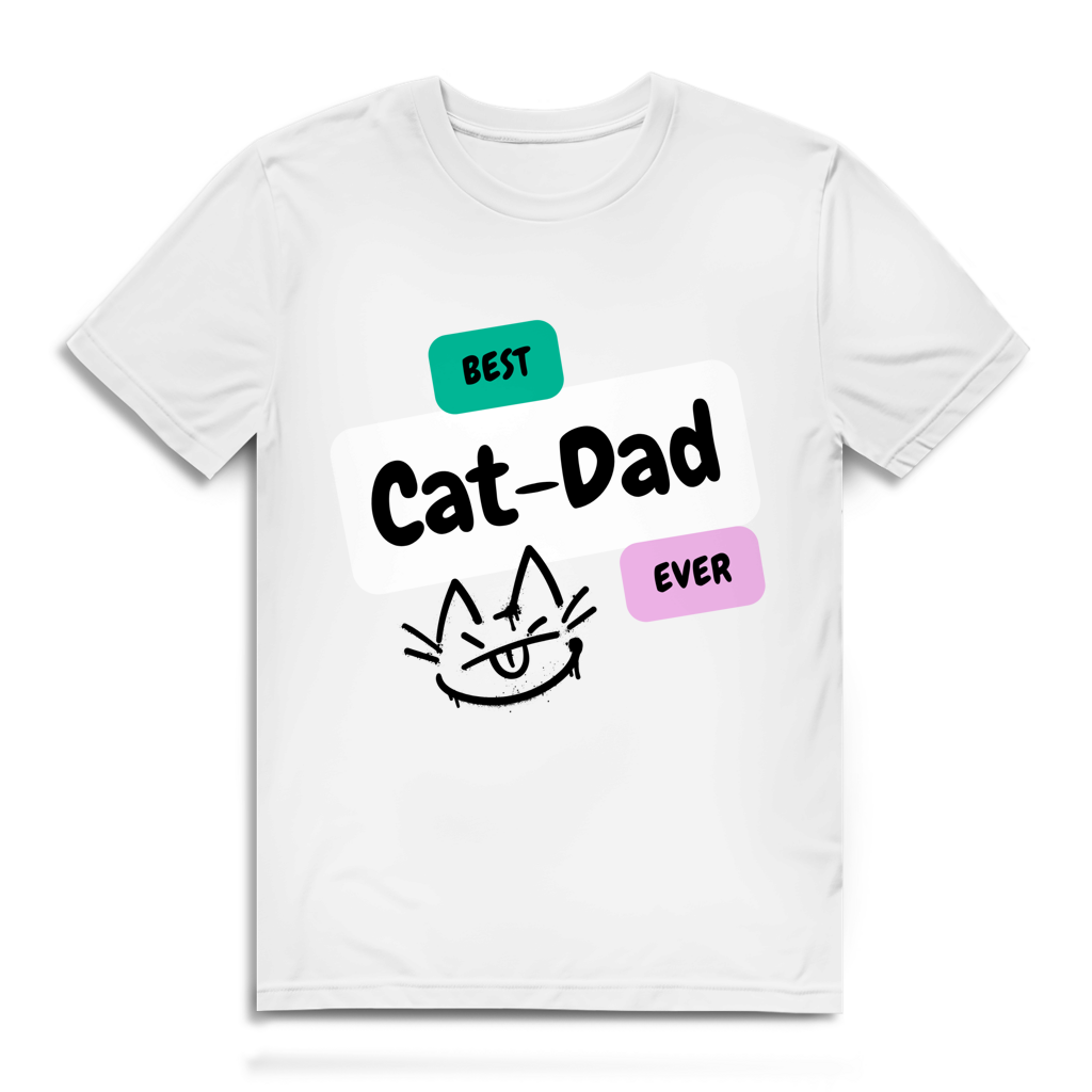 Herren Premium Bio T-Shirt "Best Cat-Dad"
