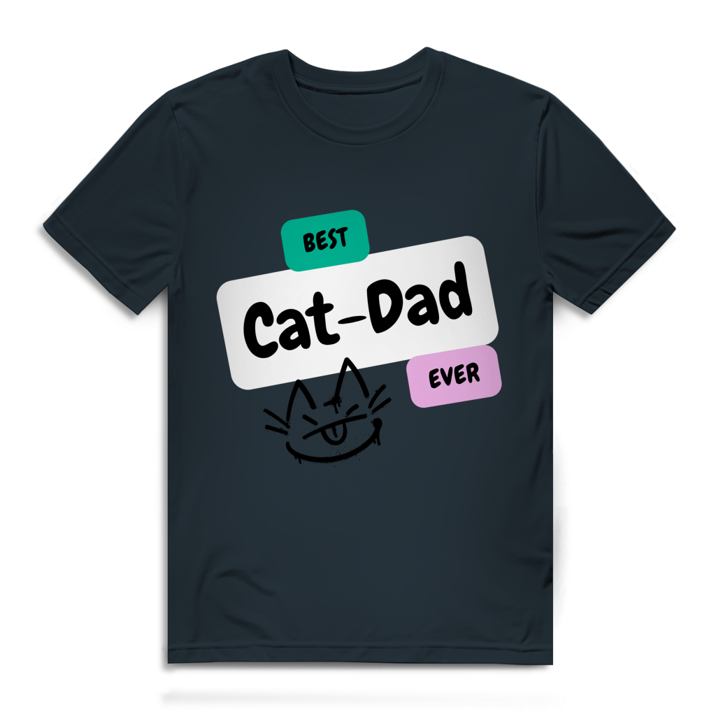 Herren Premium Bio T-Shirt "Best Cat-Dad"