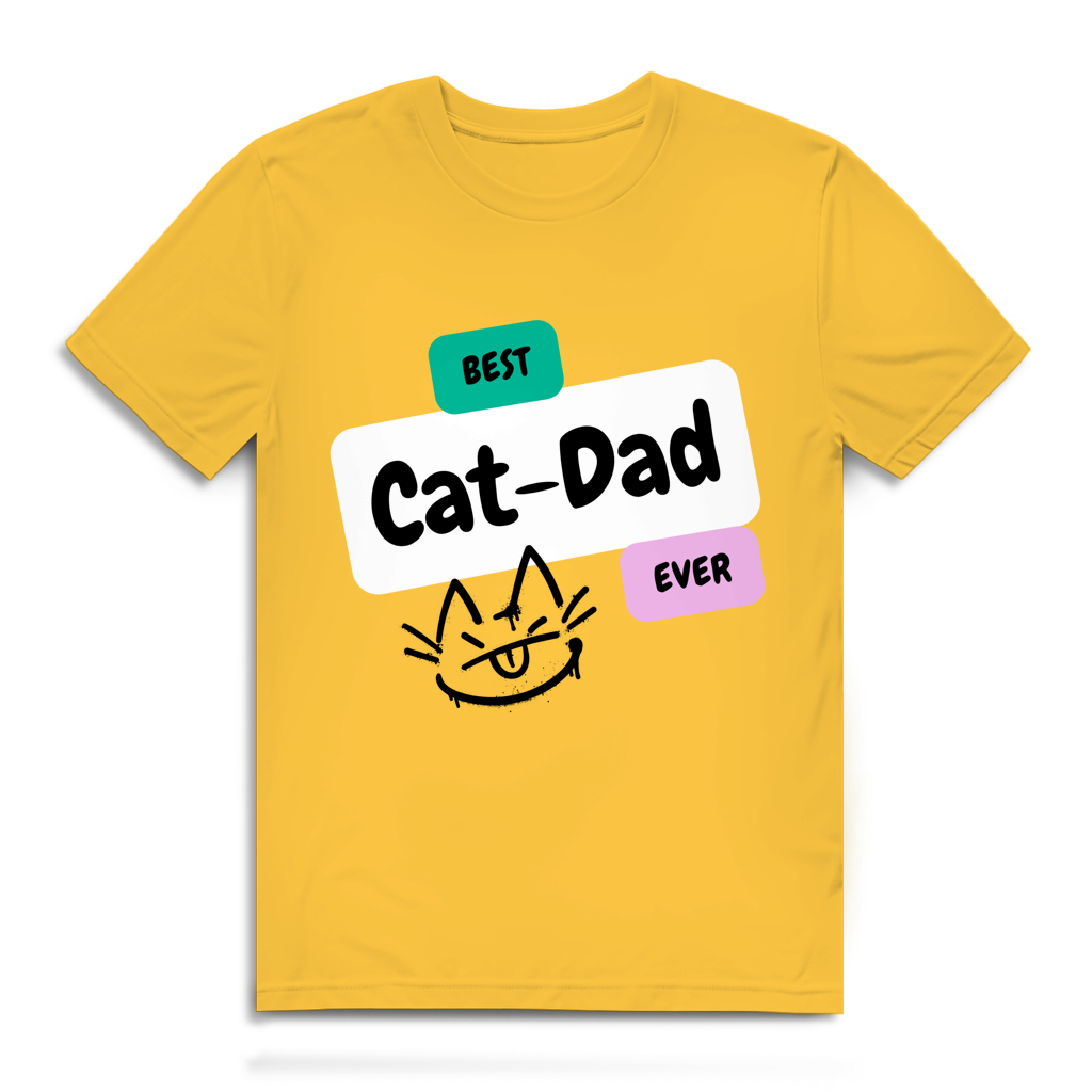 Herren Premium Bio T-Shirt "Best Cat-Dad"