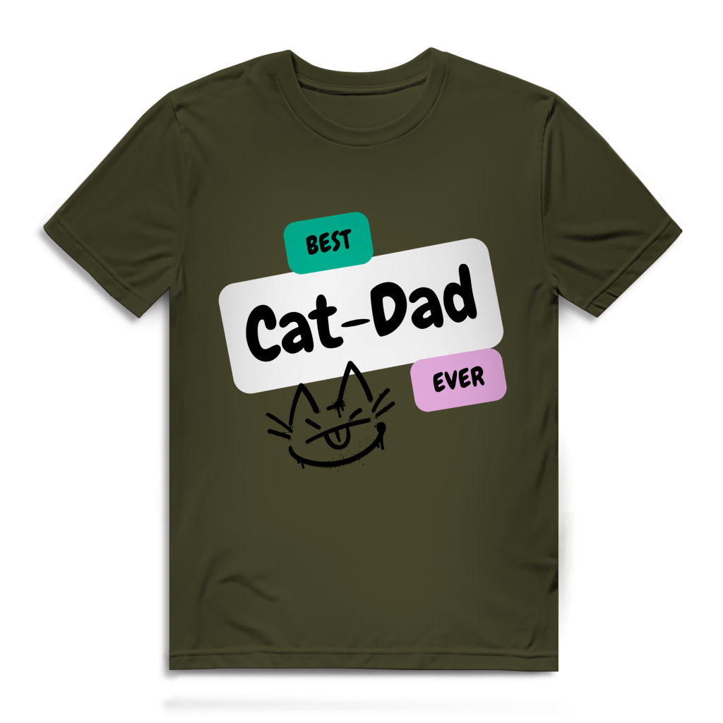 Herren Premium Bio T-Shirt "Best Cat-Dad"