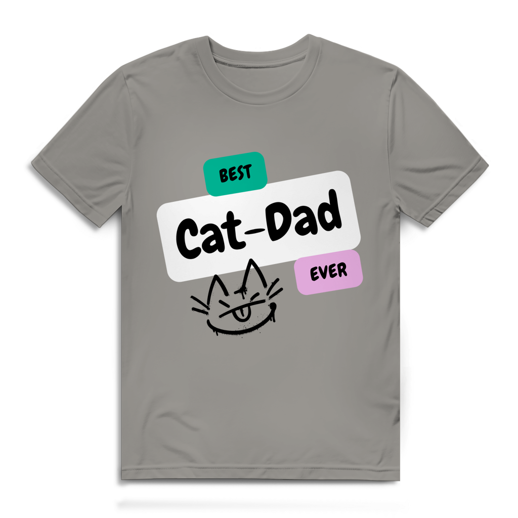 Herren Premium Bio T-Shirt "Best Cat-Dad"