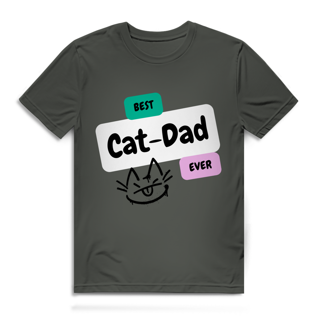 Herren Premium Bio T-Shirt "Best Cat-Dad"