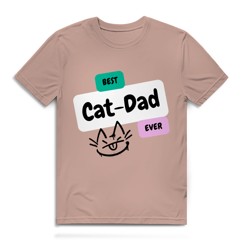 Herren Premium Bio T-Shirt "Best Cat-Dad"