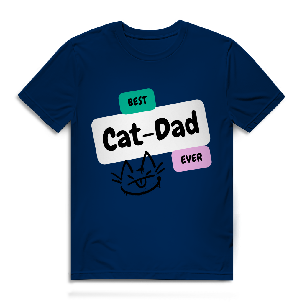 Herren Premium Bio T-Shirt "Best Cat-Dad"