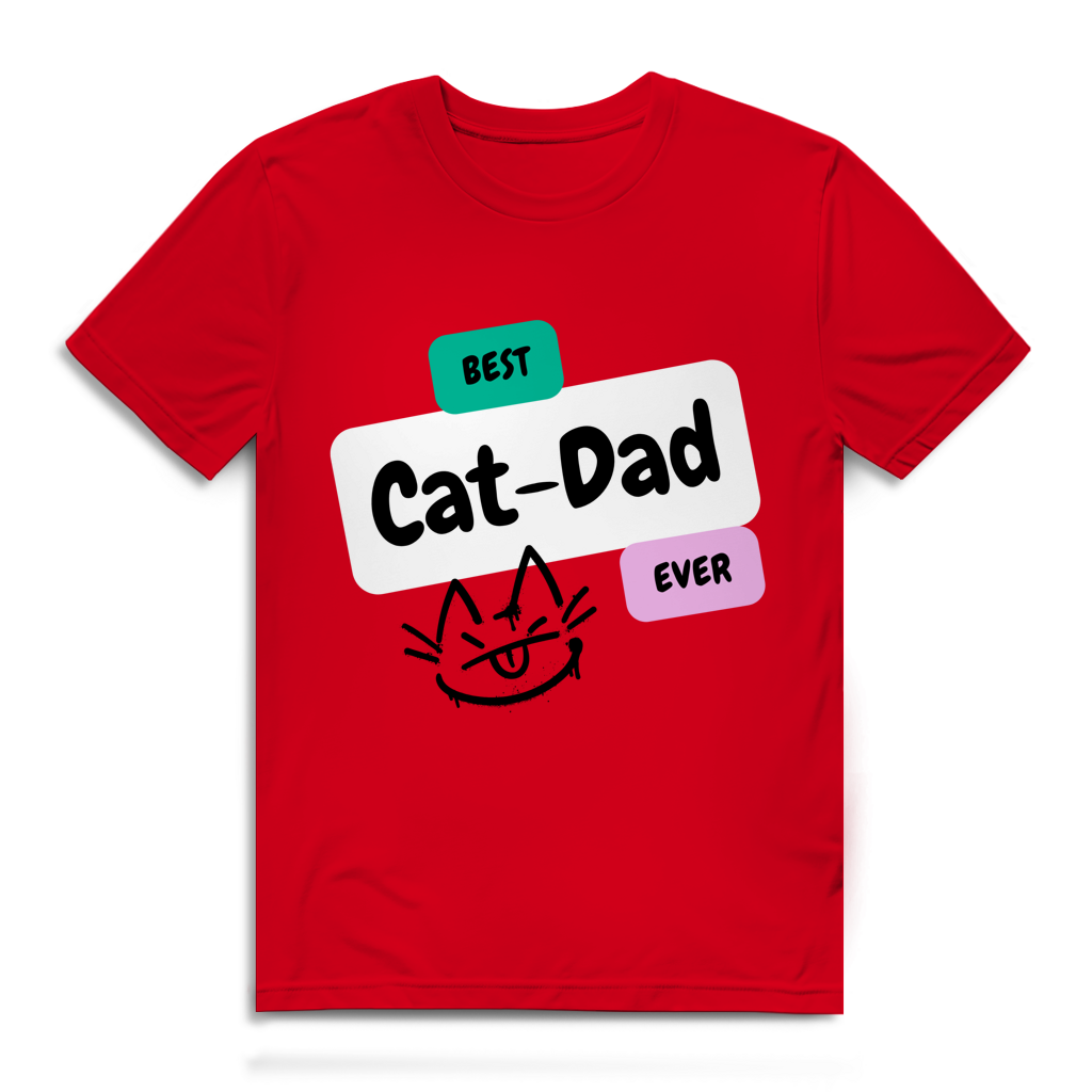 Herren Premium Bio T-Shirt "Best Cat-Dad"