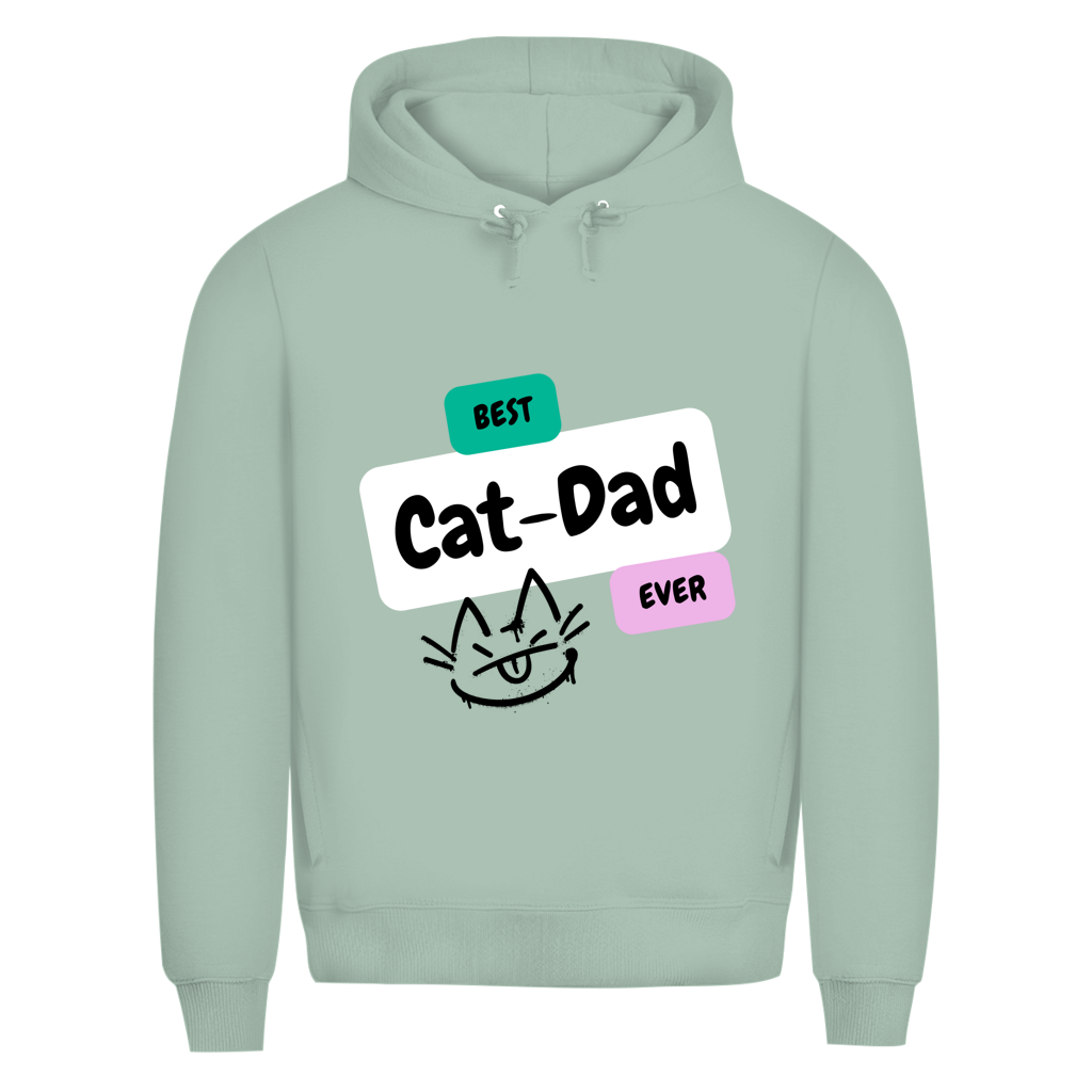 Herren Premium Bio Hoodie "Best Cat-Dad"