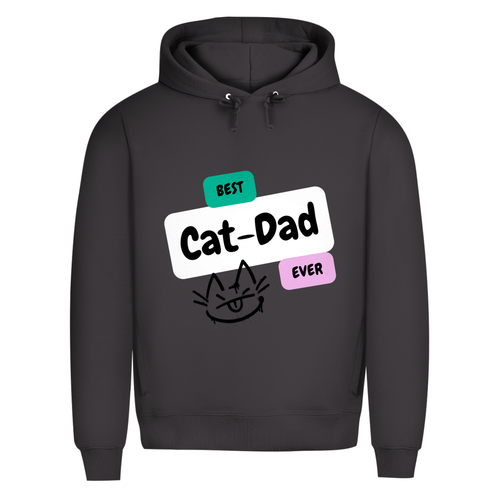 Herren Premium Bio Hoodie "Best Cat-Dad"