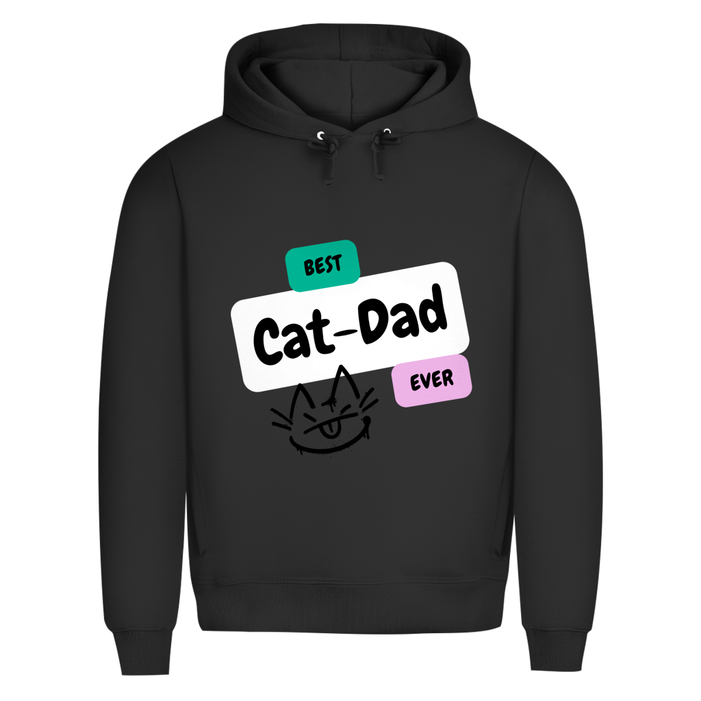 Herren Premium Bio Hoodie "Best Cat-Dad"