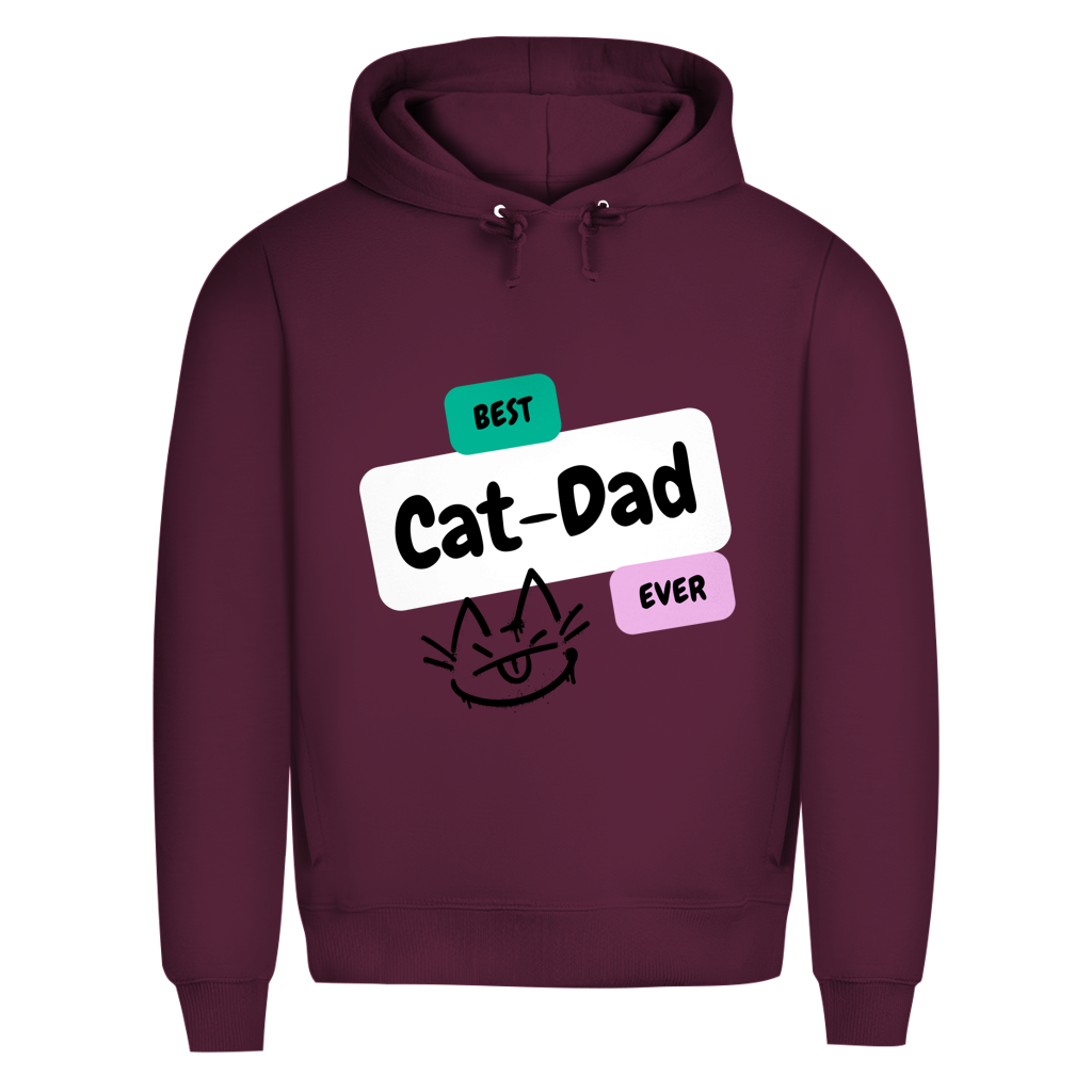 Herren Premium Bio Hoodie "Best Cat-Dad"