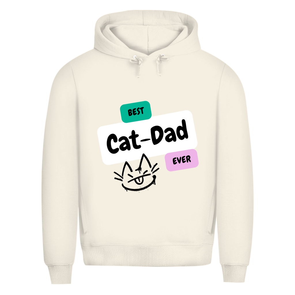 Herren Premium Bio Hoodie "Best Cat-Dad"