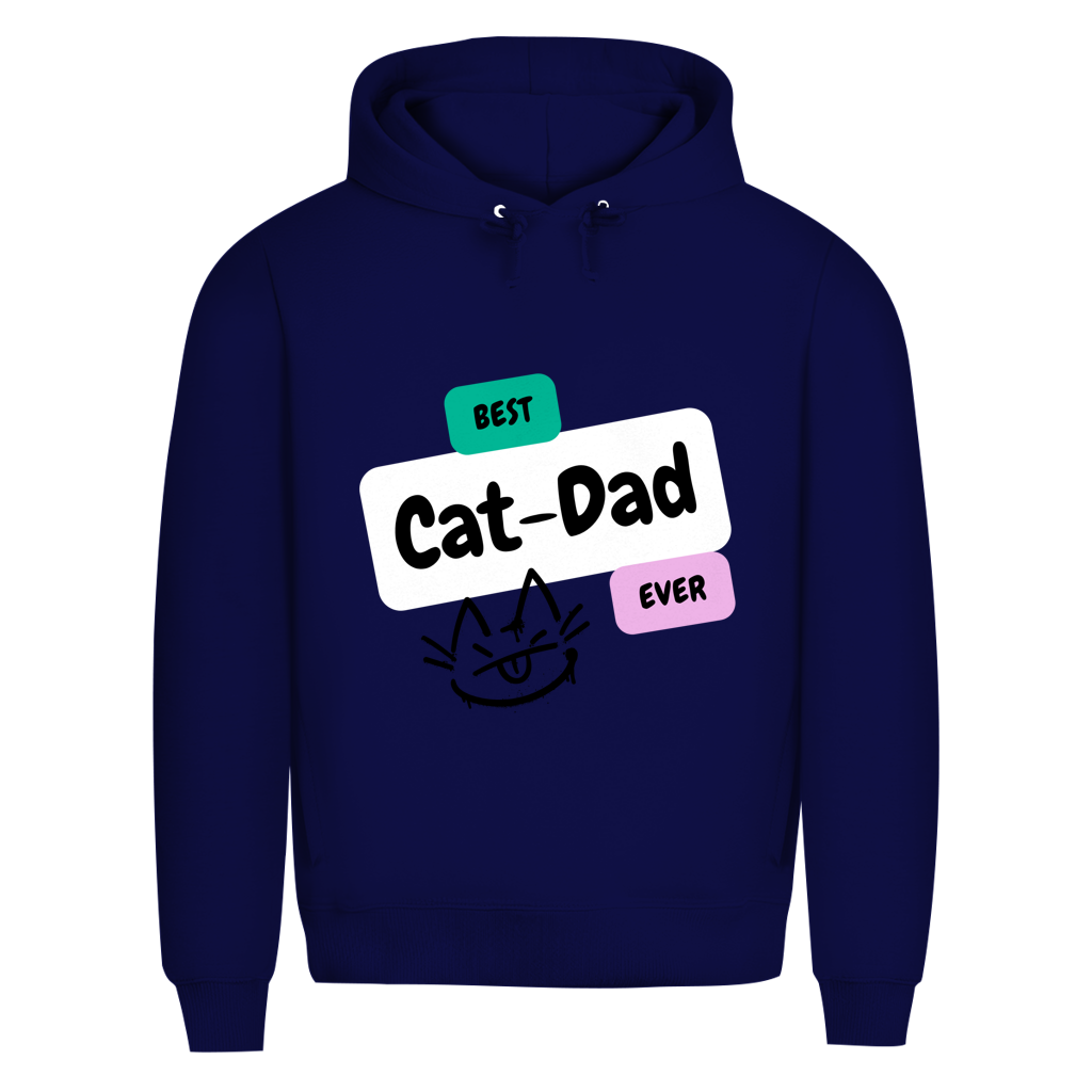 Herren Premium Bio Hoodie "Best Cat-Dad"