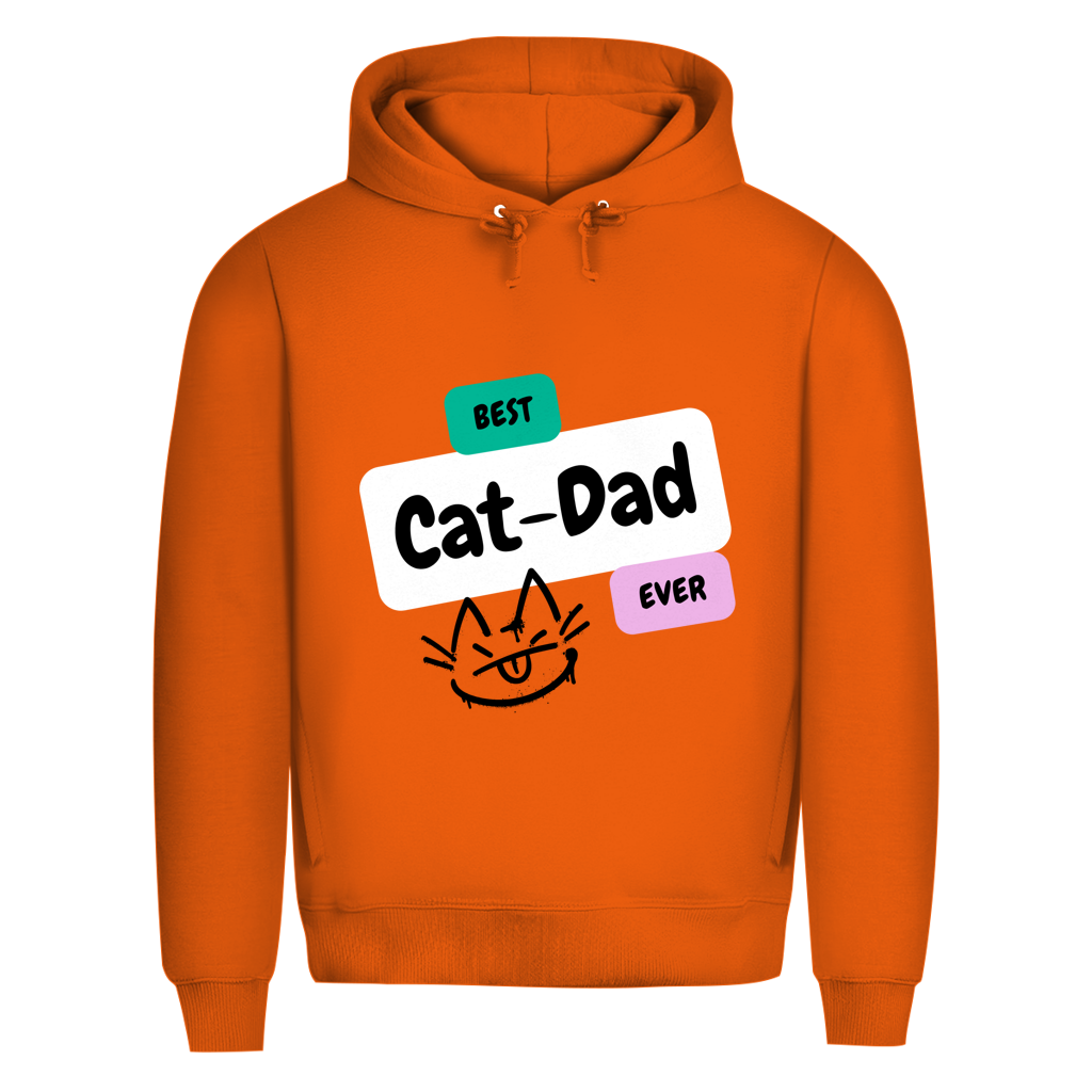 Herren Premium Bio Hoodie "Best Cat-Dad"
