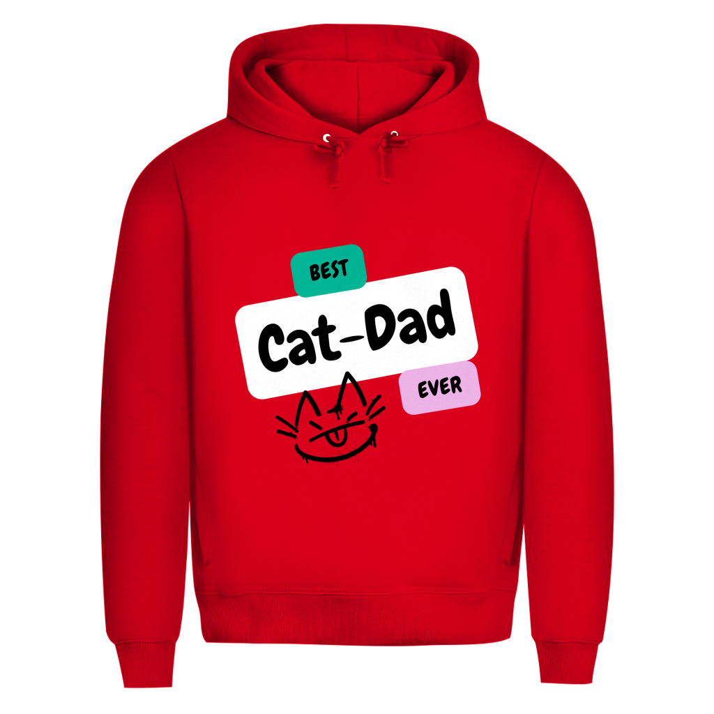Herren Premium Bio Hoodie "Best Cat-Dad"