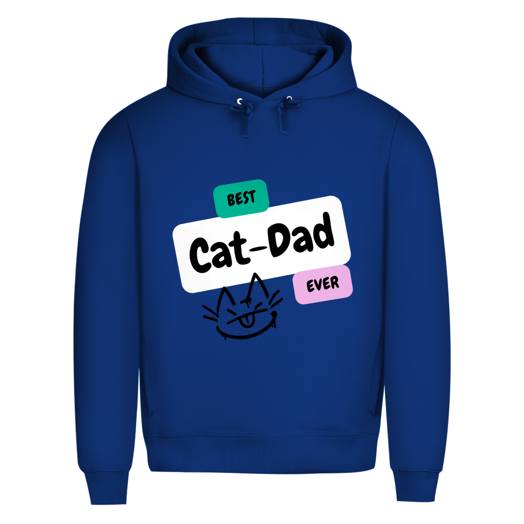 Herren Premium Bio Hoodie "Best Cat-Dad"