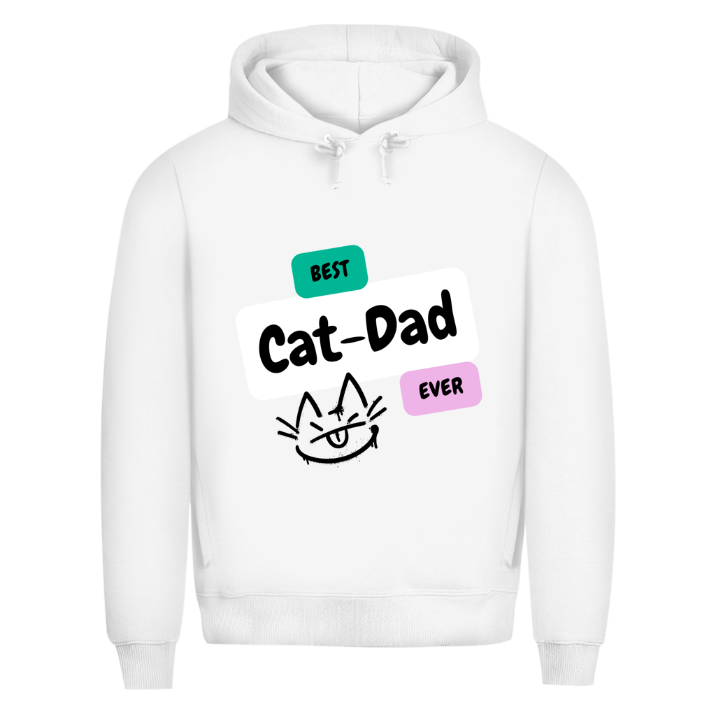 Herren Premium Bio Hoodie "Best Cat-Dad"