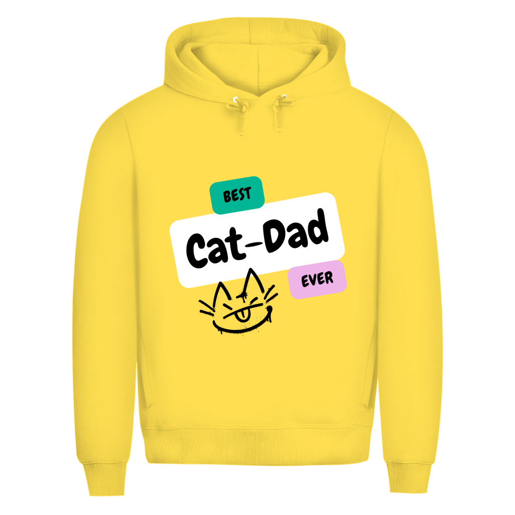 Herren Premium Bio Hoodie "Best Cat-Dad"