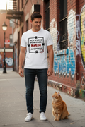 Herren Premium Bio T-Shirt Adopted Katze