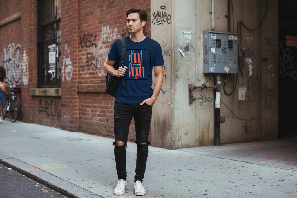 Herren Premium Bio T-Shirt Mein Hund - seine Regeln