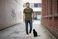 Herren Premium Bio T-Shirt Cooler Katzenpapa