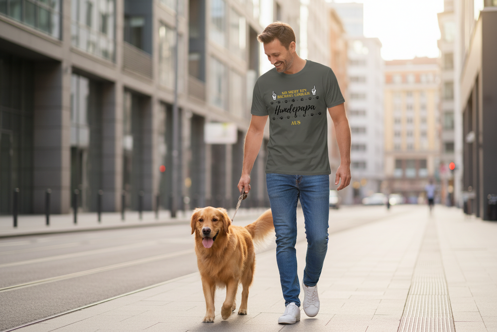 Herren Premium Bio T-Shirt Cooler Hundepapa