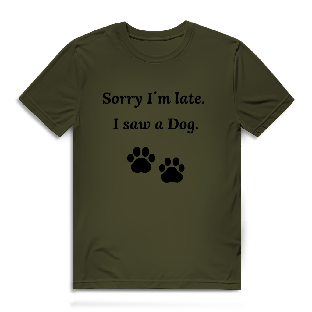 Herren Premium Bio T-Shirt Sorry I´m late