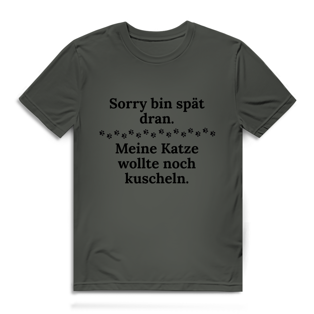 Herren Premium Bio T-Shirt Spät dran
