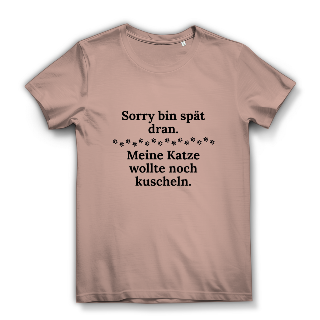 Damen Premium Bio T-Shirt Spät dran