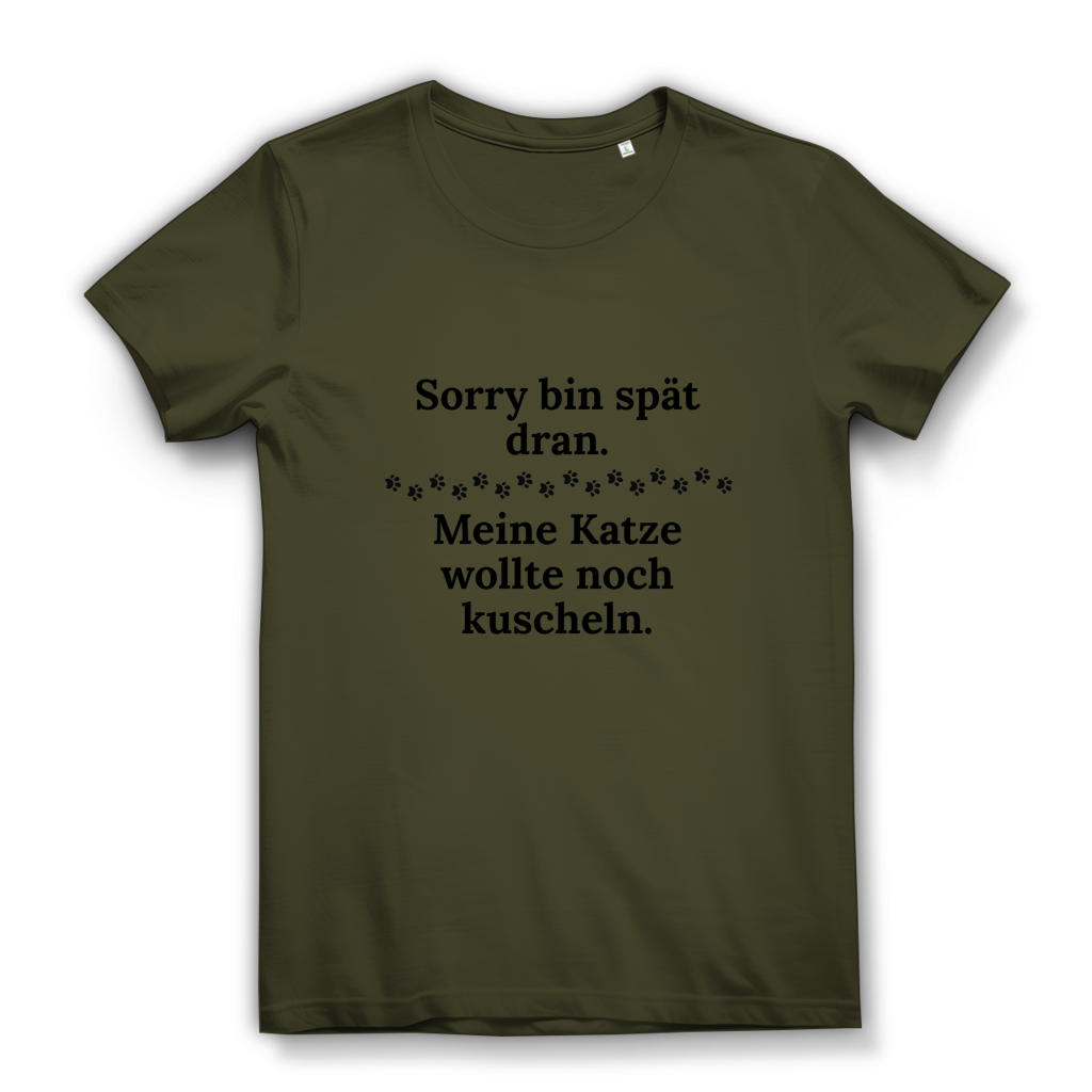 Damen Premium Bio T-Shirt Spät dran