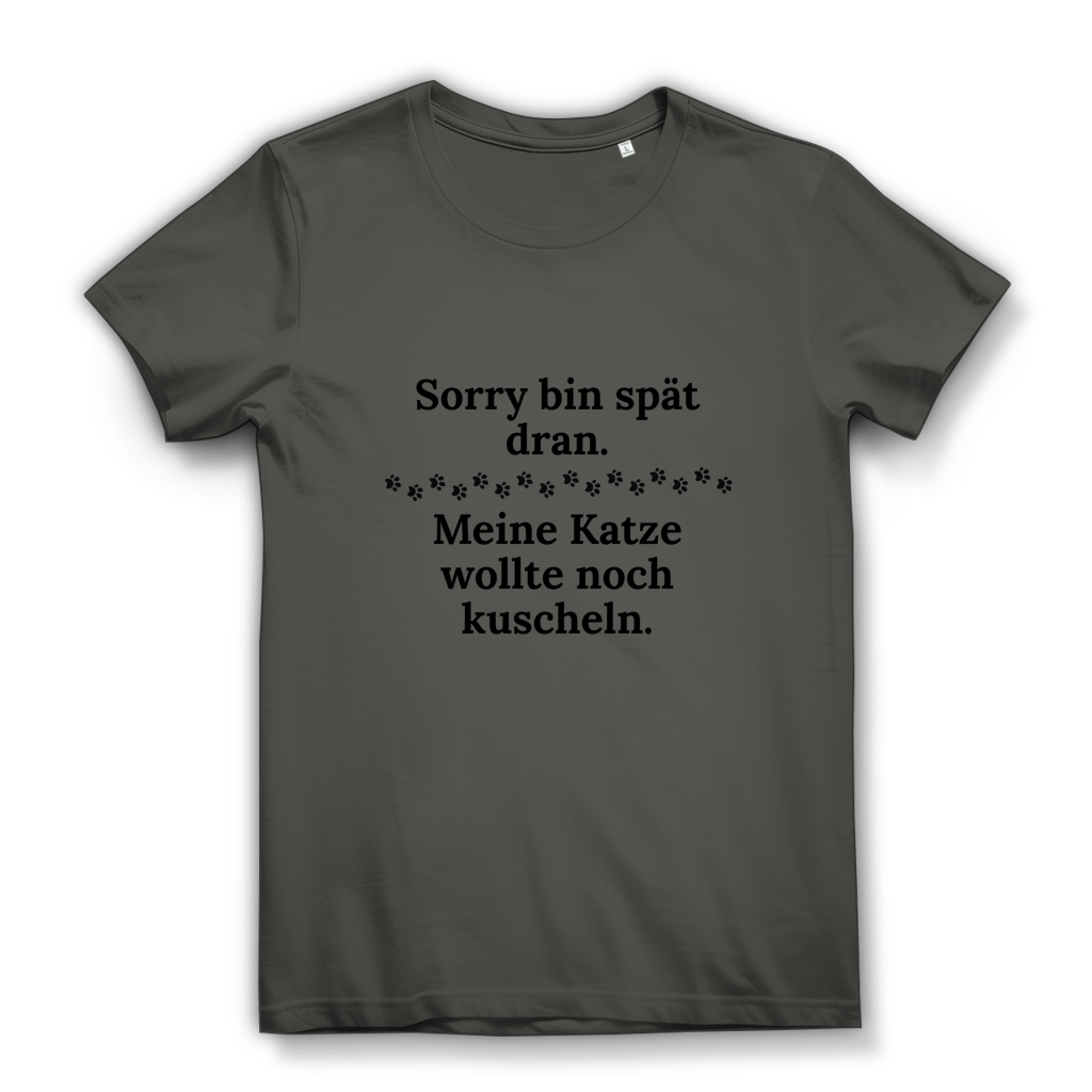 Damen Premium Bio T-Shirt Spät dran