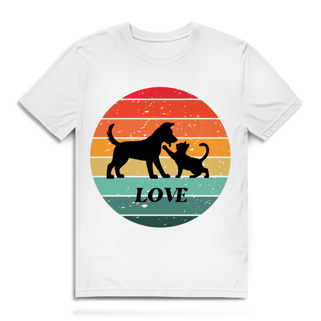 Herren Premium Bio T-Shirt Love Retro