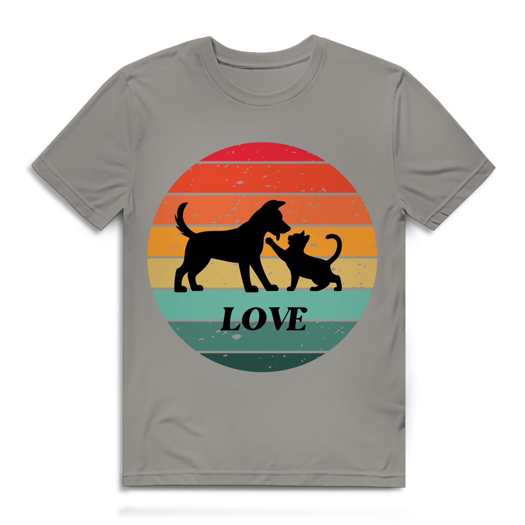 Herren Premium Bio T-Shirt Love Retro