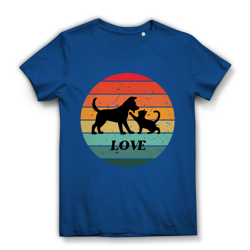 Damen Premium Bio T-Shirt Love Retro