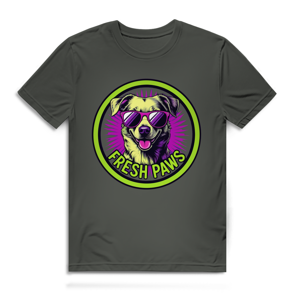 Herren Premium Bio T-Shirt Fresh Paws