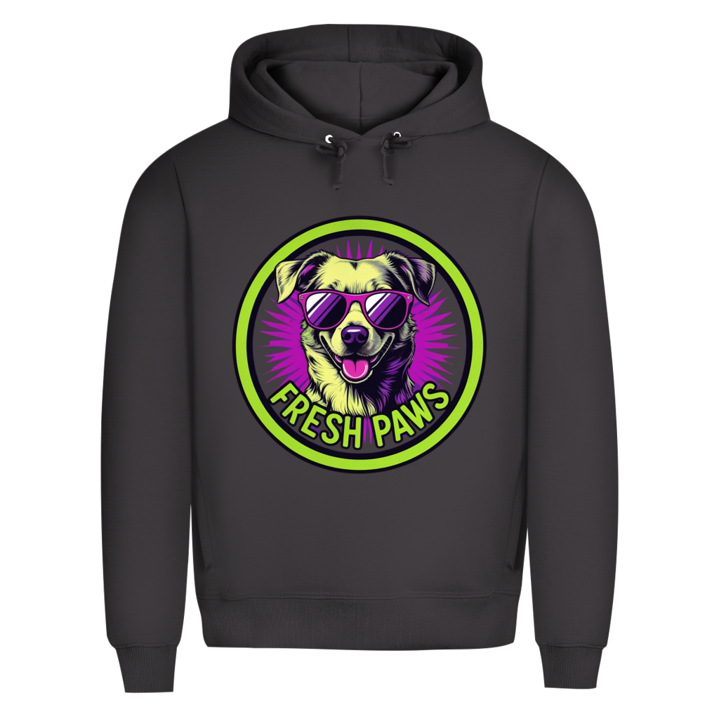 Herren Premium Bio Hoodie Fresh Paws