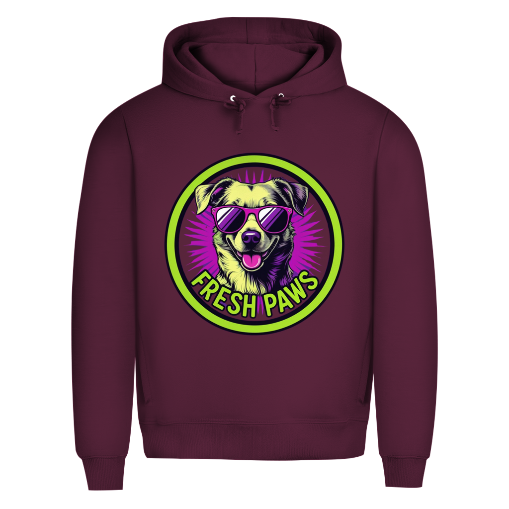 Herren Premium Bio Hoodie Fresh Paws
