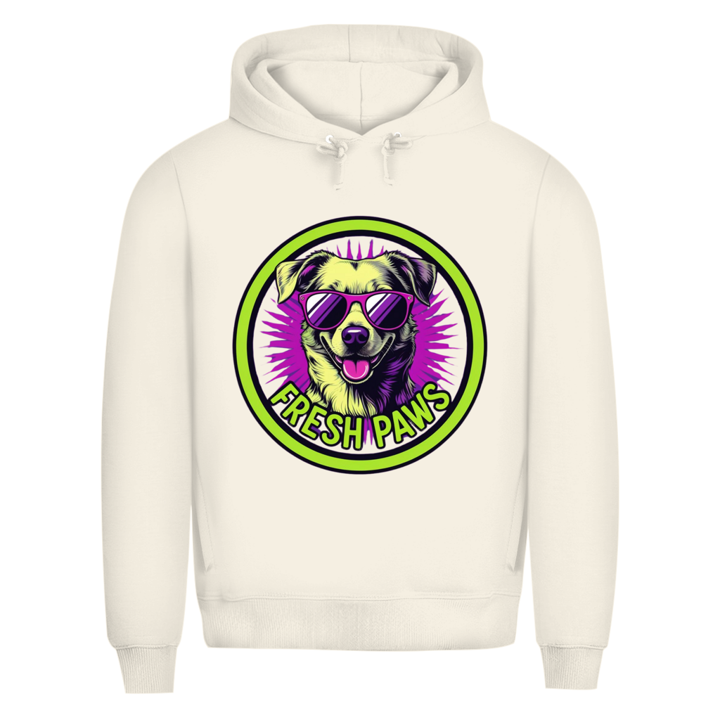 Herren Premium Bio Hoodie Fresh Paws
