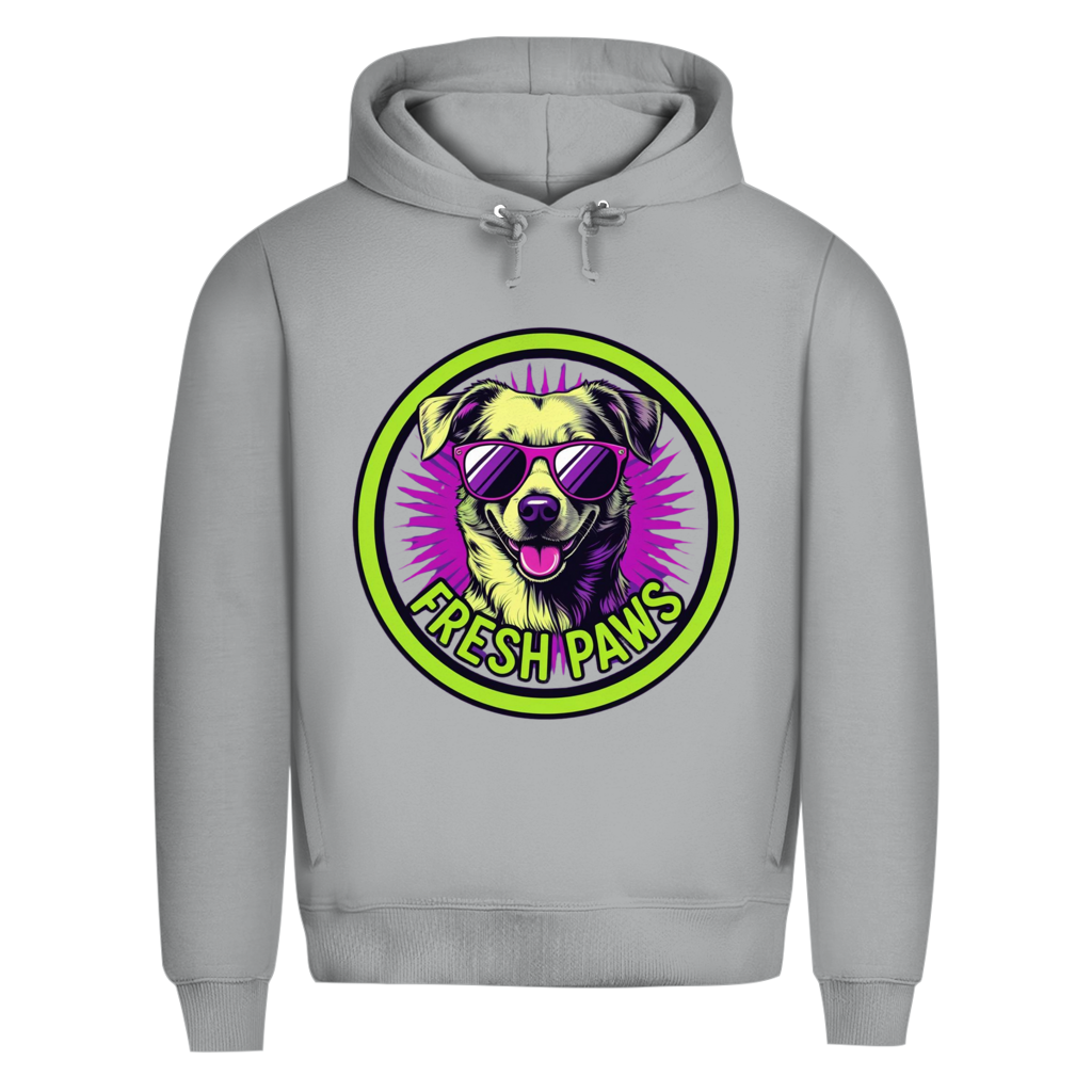 Herren Premium Bio Hoodie Fresh Paws