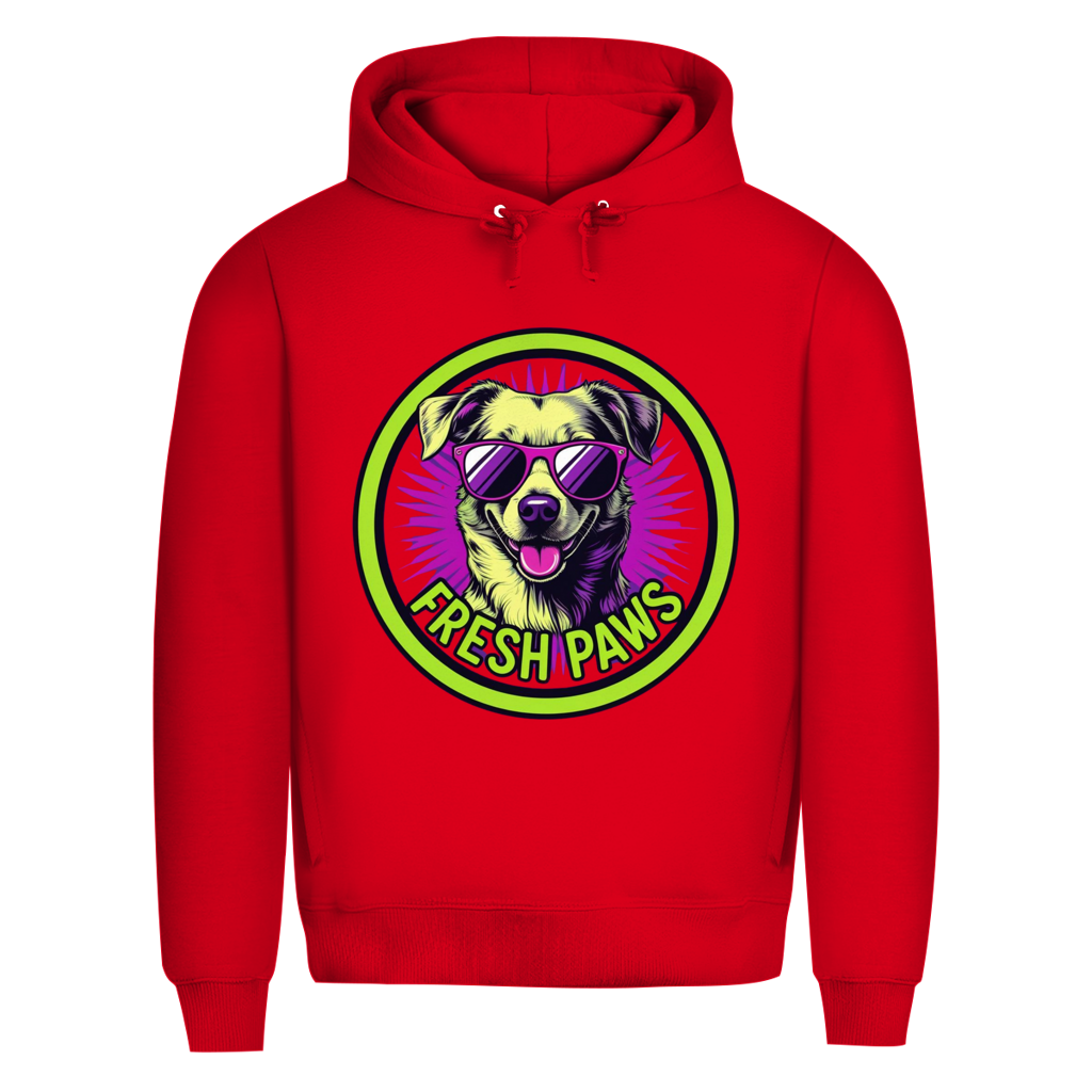 Herren Premium Bio Hoodie Fresh Paws