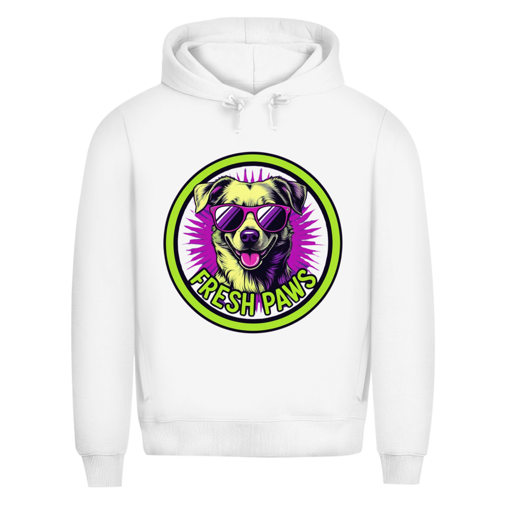 Herren Premium Bio Hoodie Fresh Paws