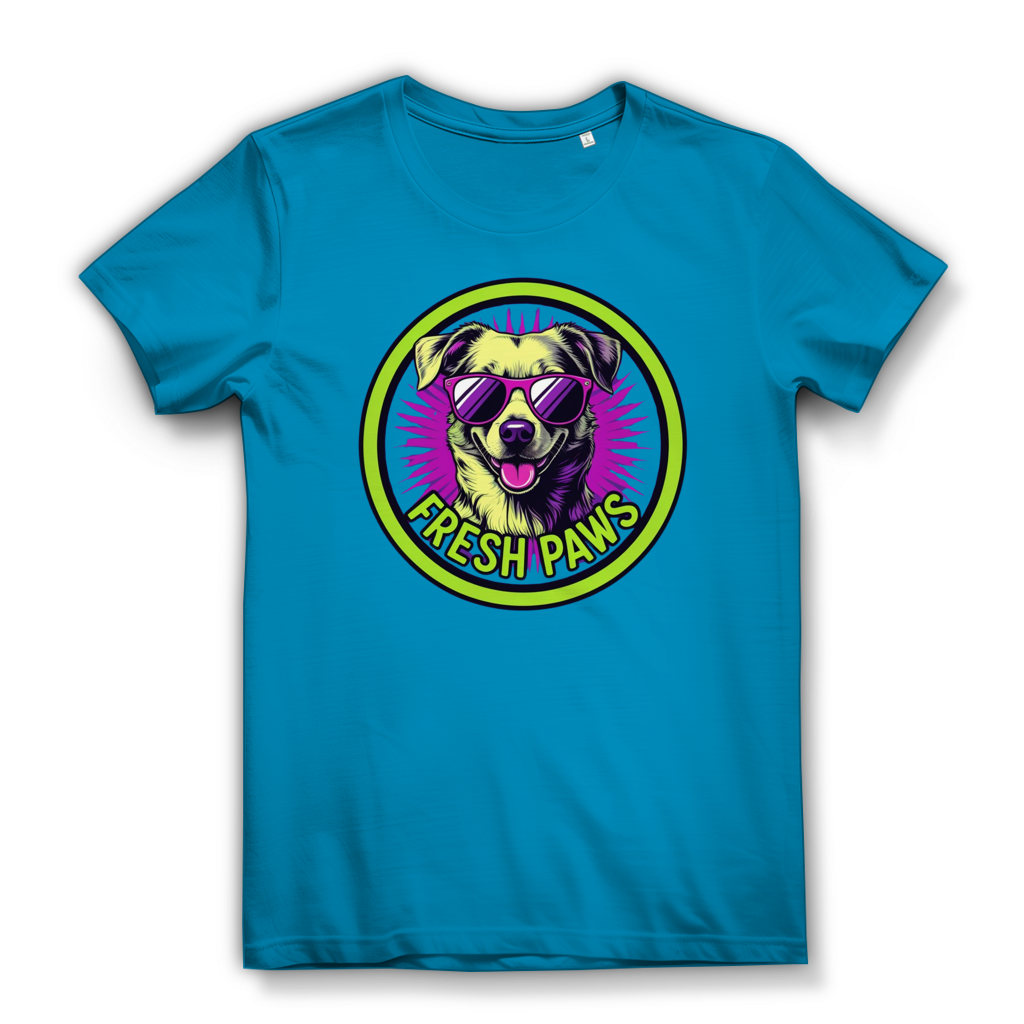 Damen Premium Bio T-Shirt Fresh Paws