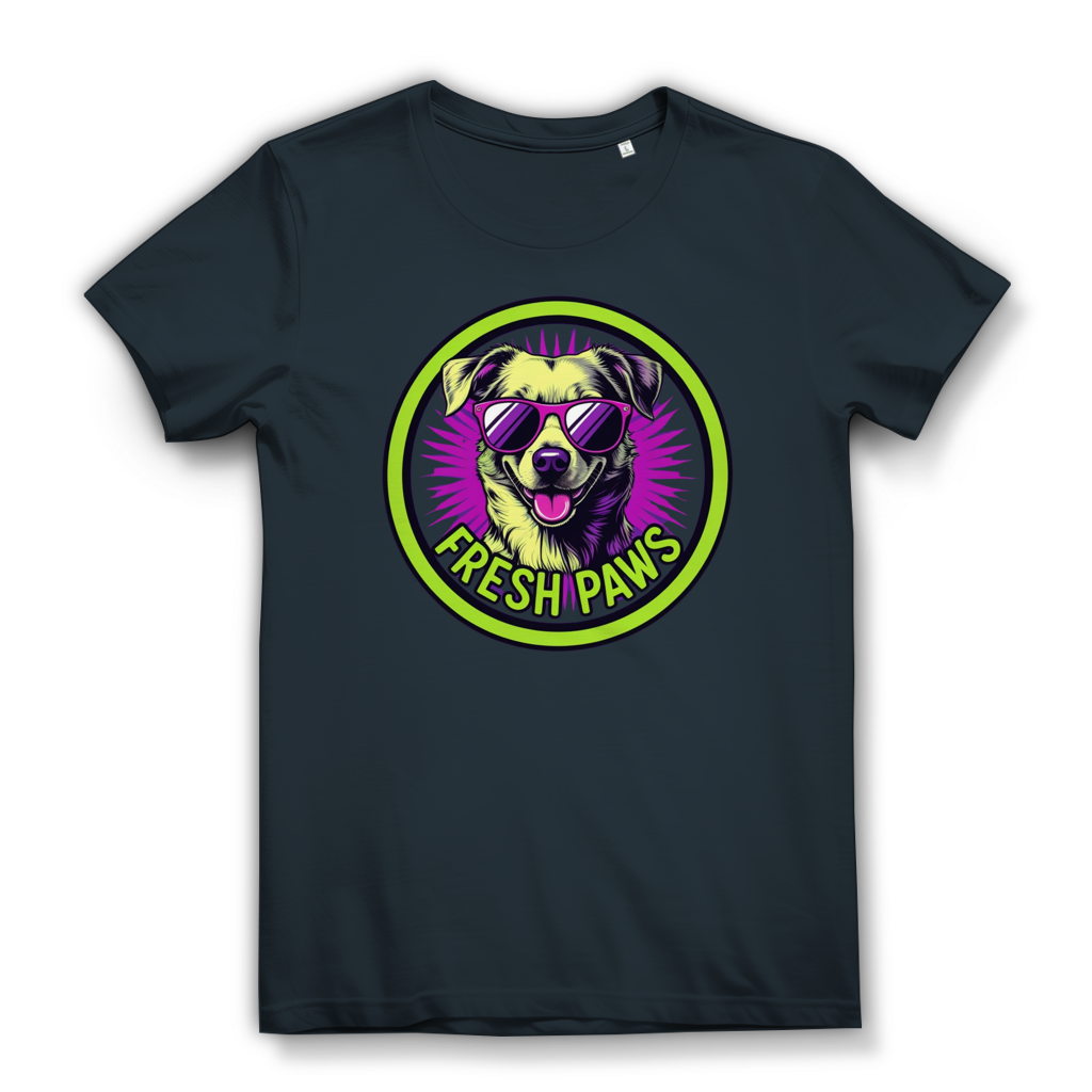 Damen Premium Bio T-Shirt Fresh Paws