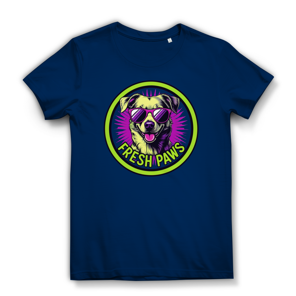 Damen Premium Bio T-Shirt Fresh Paws