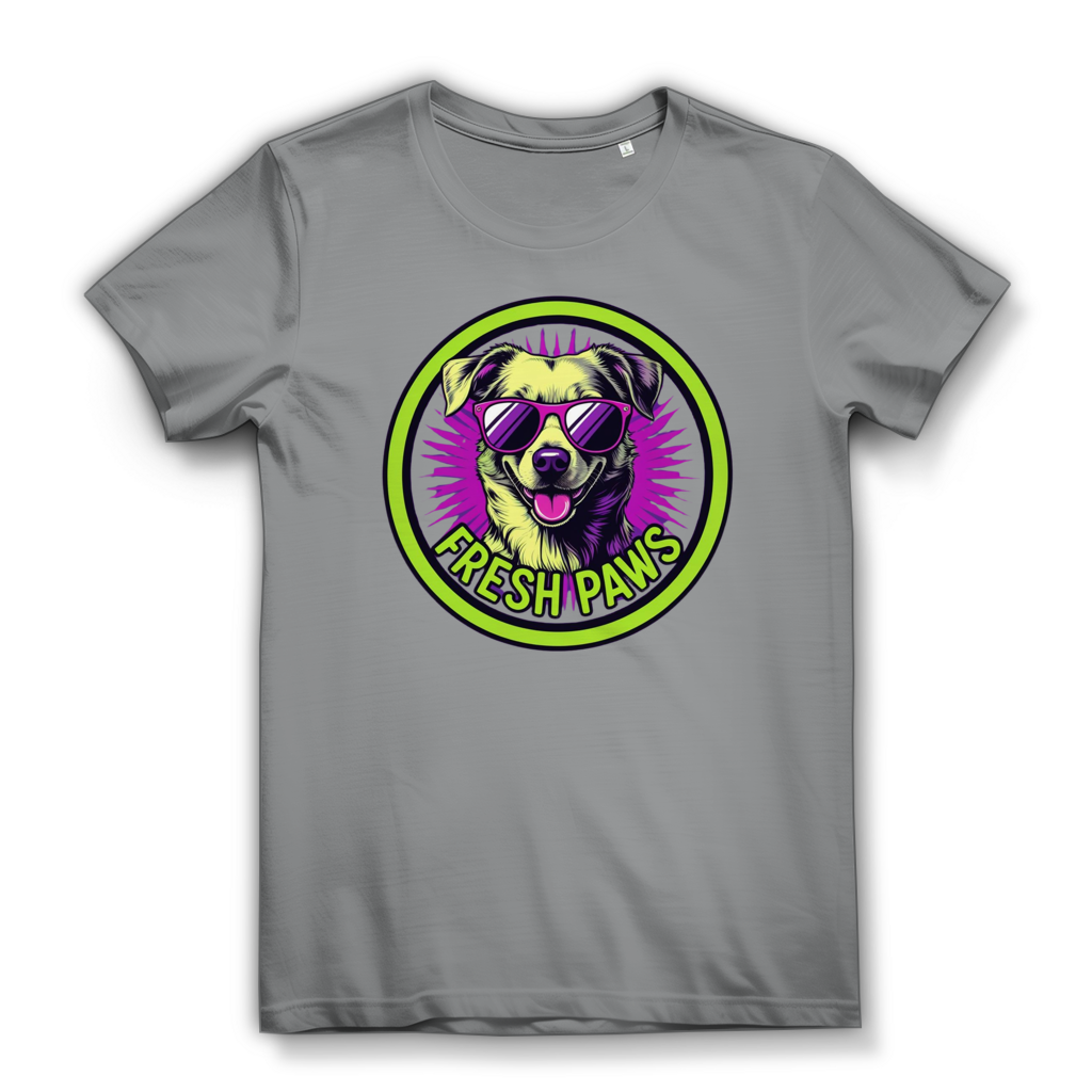 Damen Premium Bio T-Shirt Fresh Paws