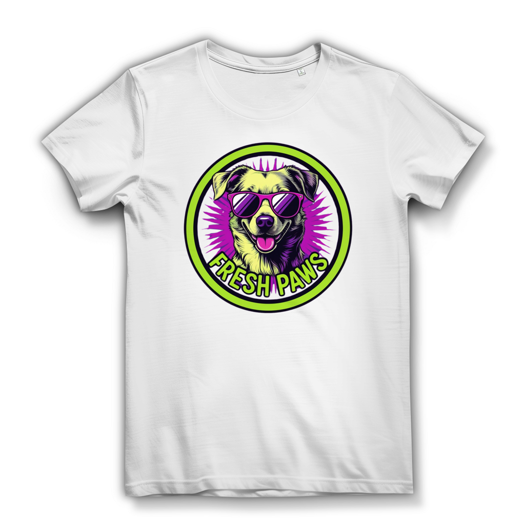 Damen Premium Bio T-Shirt Fresh Paws