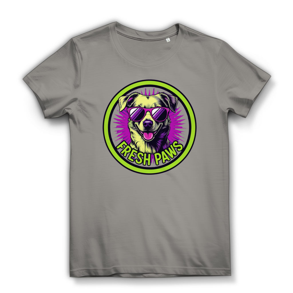 Damen Premium Bio T-Shirt Fresh Paws