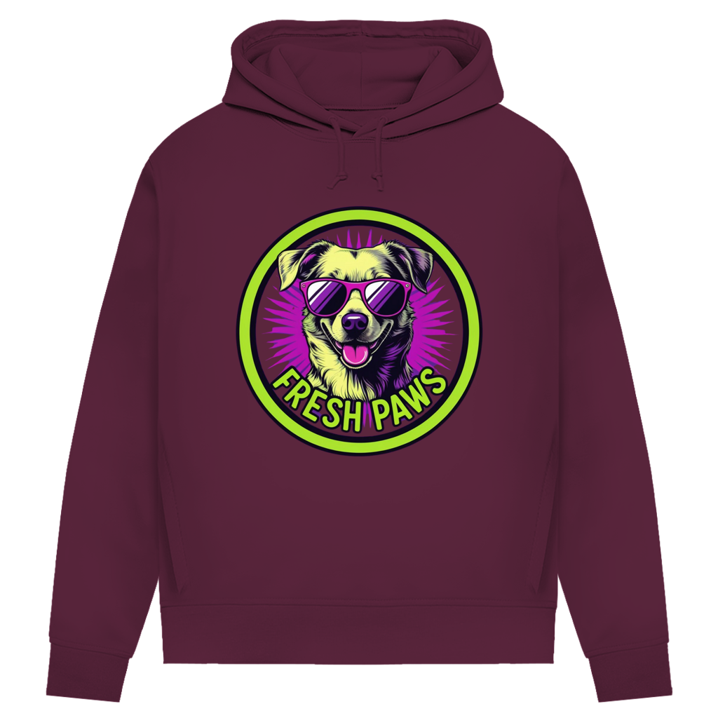 Damen Premium Bio Hoodie Fresh Paws